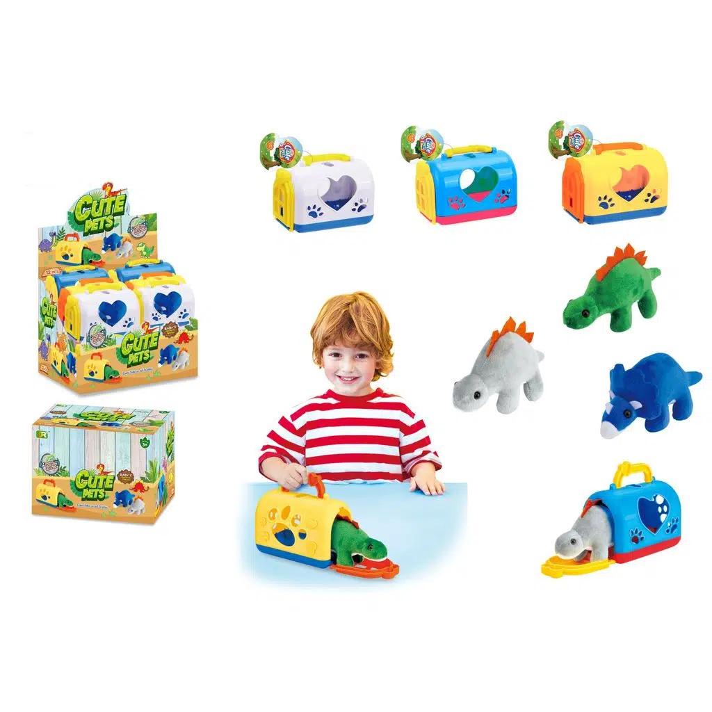 11 cm Kutulu Peluş Dinozor (3 Asorti)