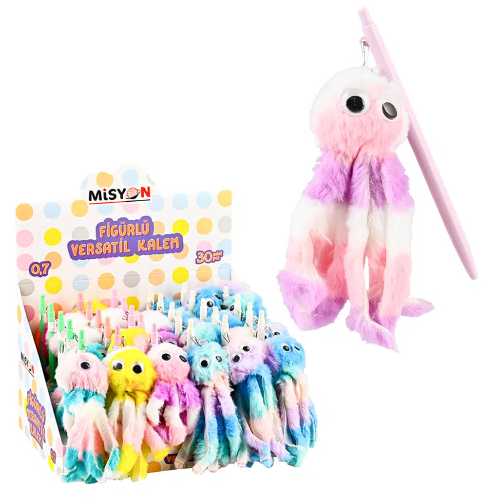 Ahtapot Figürlü Versatil Kalem 0.7 30 Lu