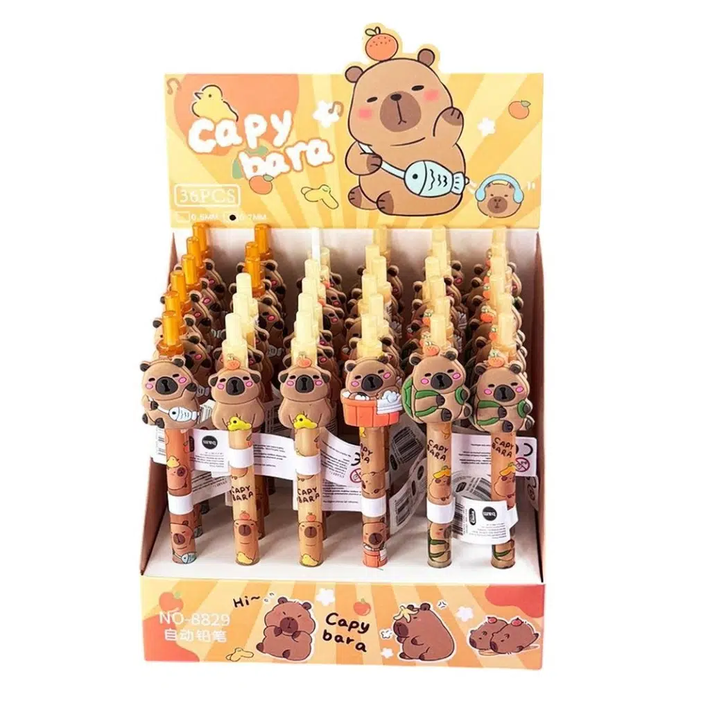 CapyBara Figürlü Versatil Kalem 0,7 36 Lı