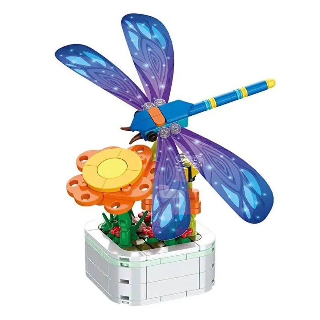 Çiçekler ve Böcekler Yapı Blokları (8 Asorti)