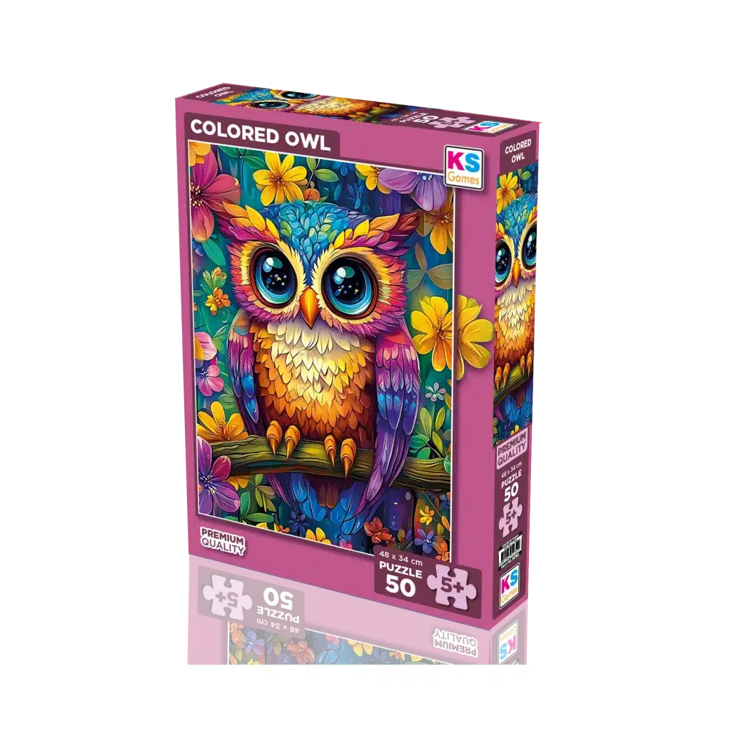 Colored Owl 50 Parça