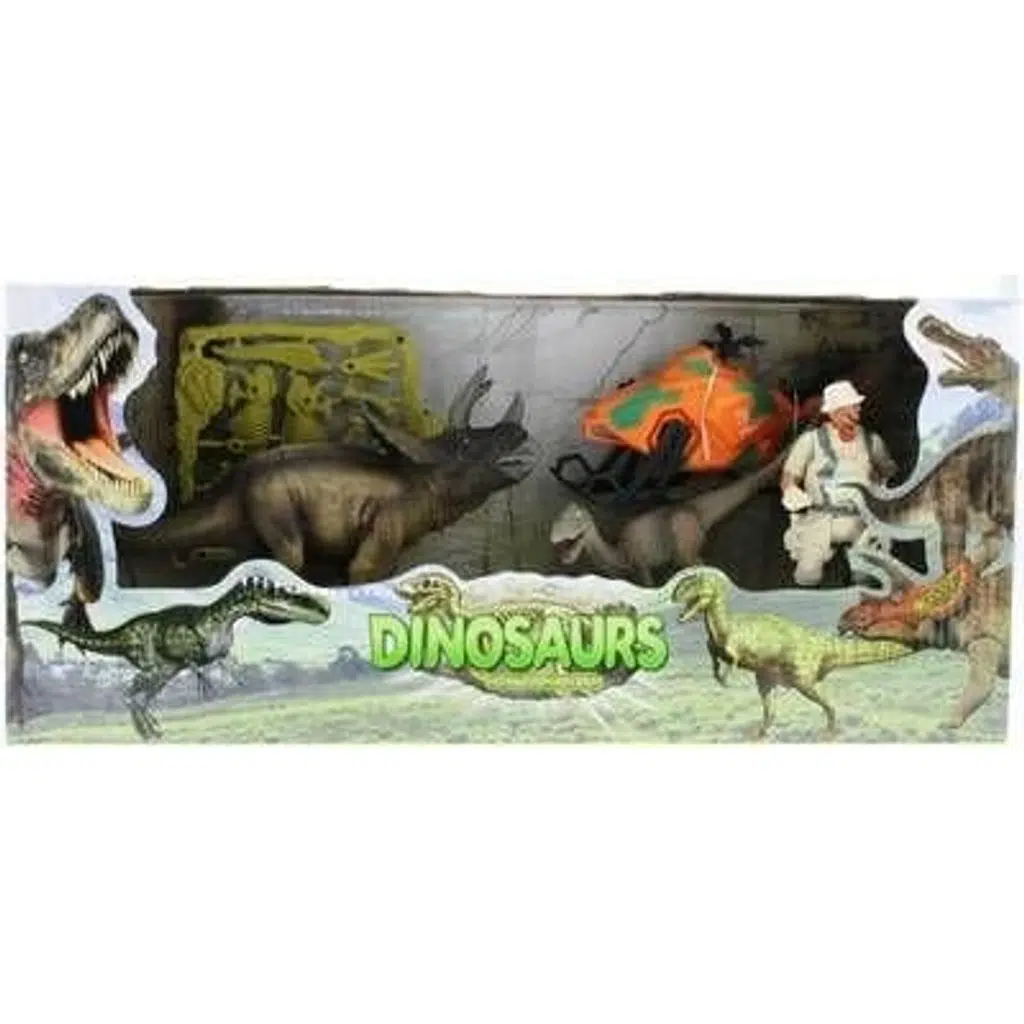 Dinozor Avcısı Helikopter ve Figür Oyun Seti