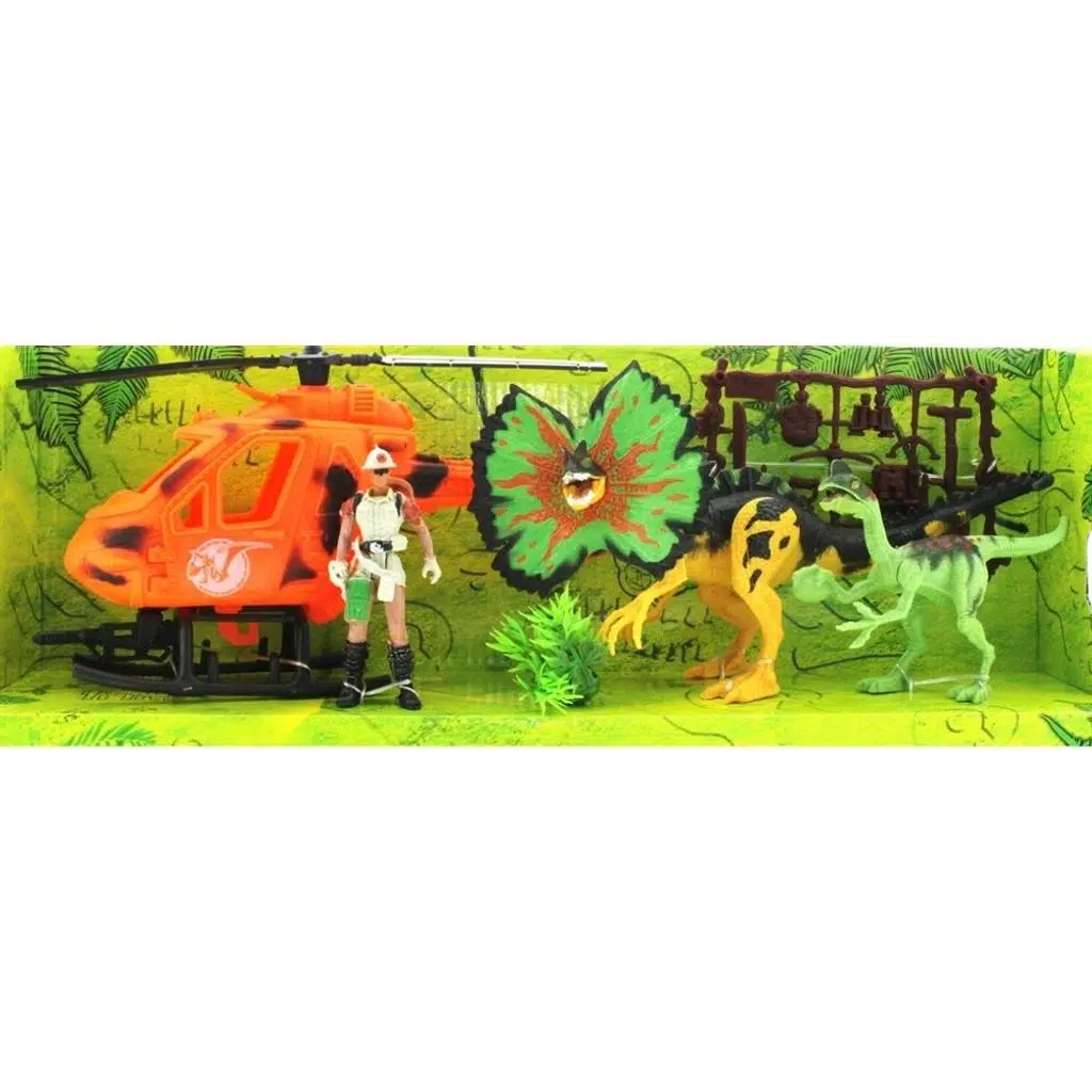 Dinozor Avcısı Helikopterli Oyun Seti