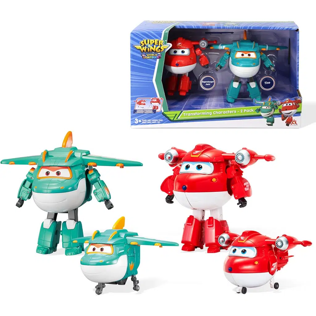 Dönüşüm Karakterler İkili Paket Süper Şarjlı Jett ve Tino