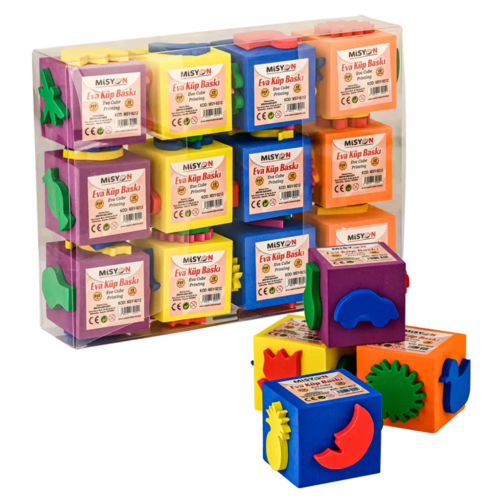 Eva Küp Sünger Baskı 12 Li