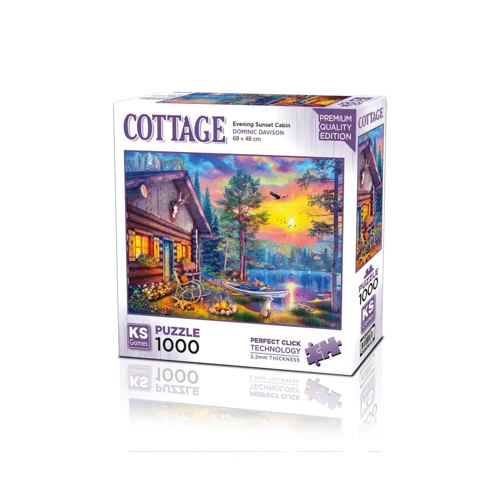 Evening Sunset Cabin