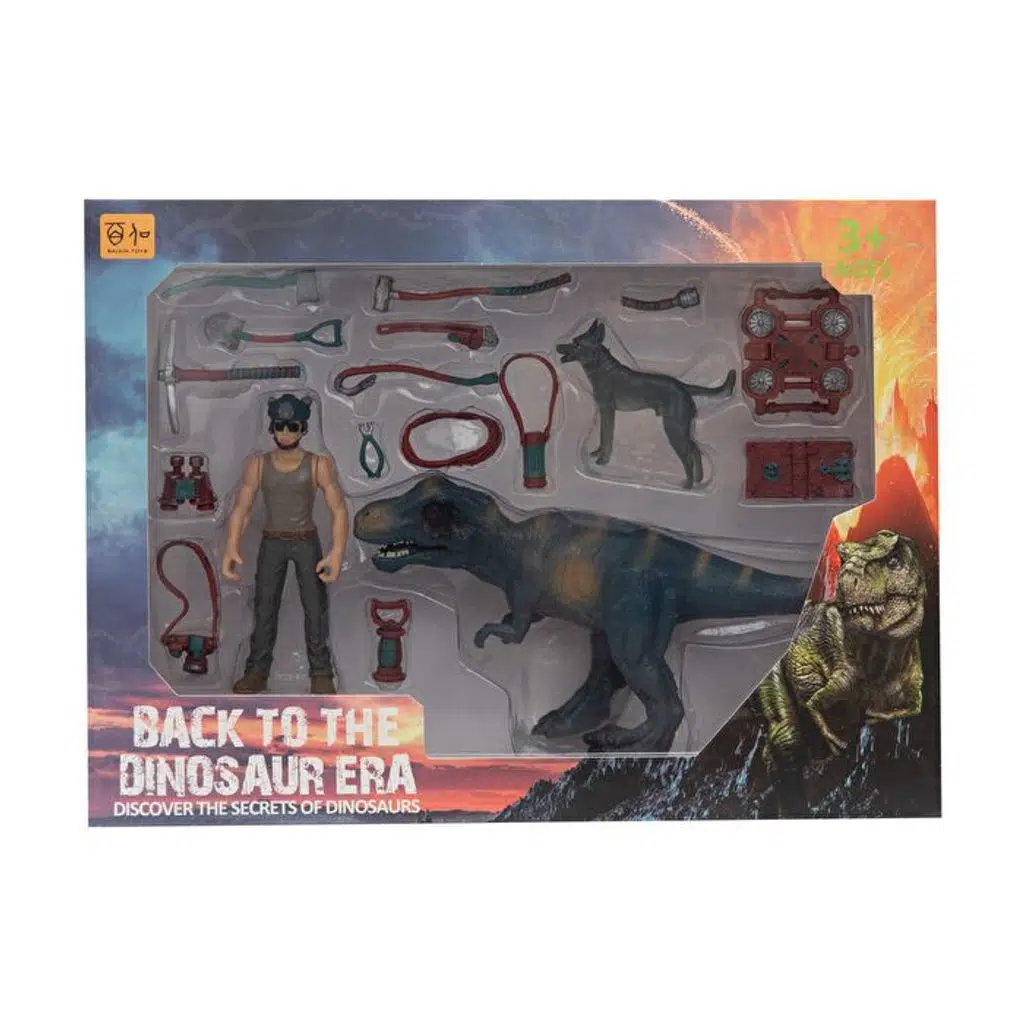 Figürlü Dinozorlu Savunma Seti (3 Asorti)