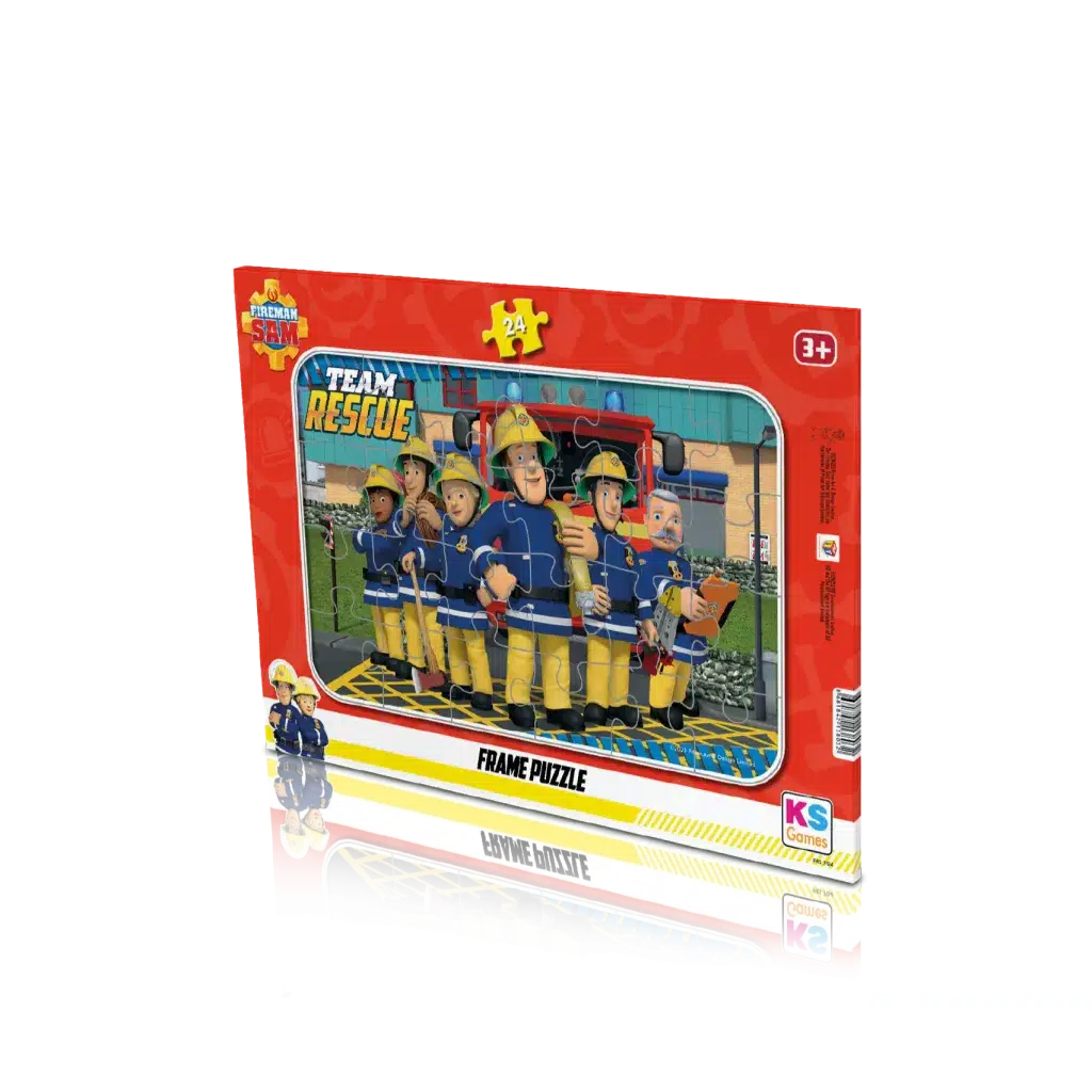 Fireman Sam Frame Puzzle 24 Parça