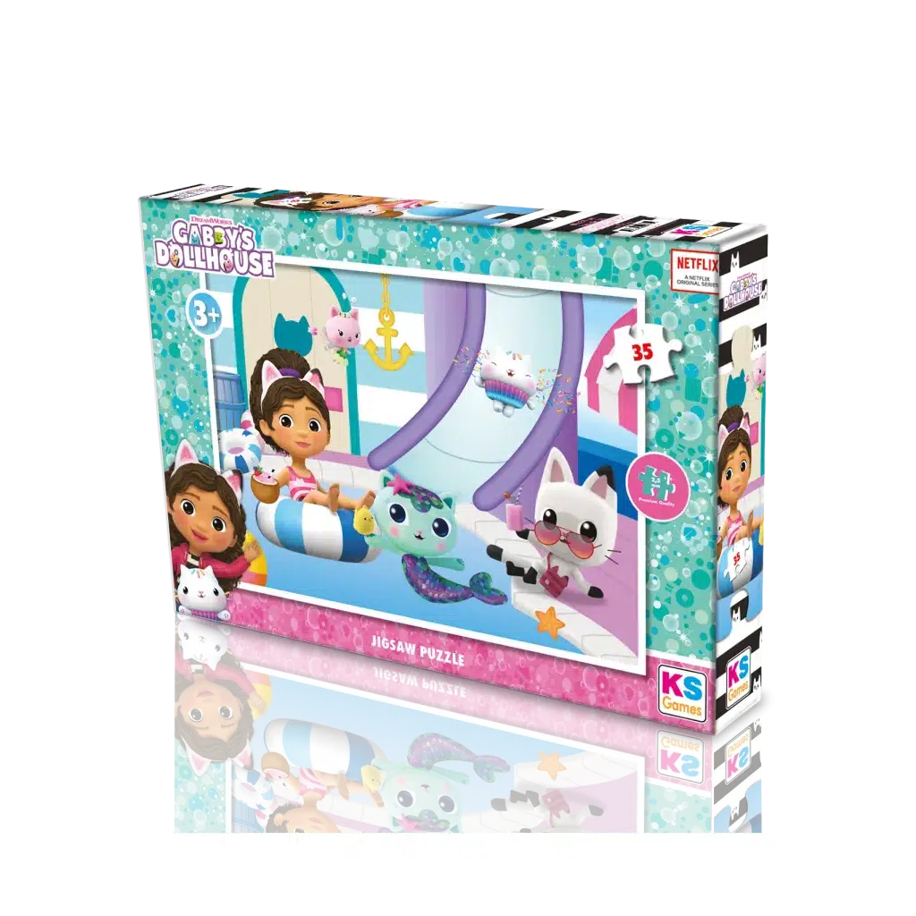Gabby Dollhouse 35 Parça Puzzle