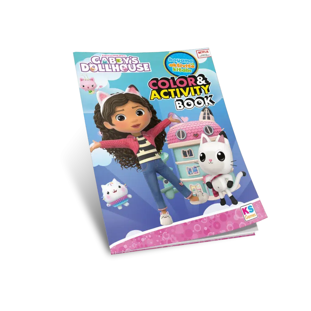 Gabby Dollhouse Aktiviteli Boyama Kitabı