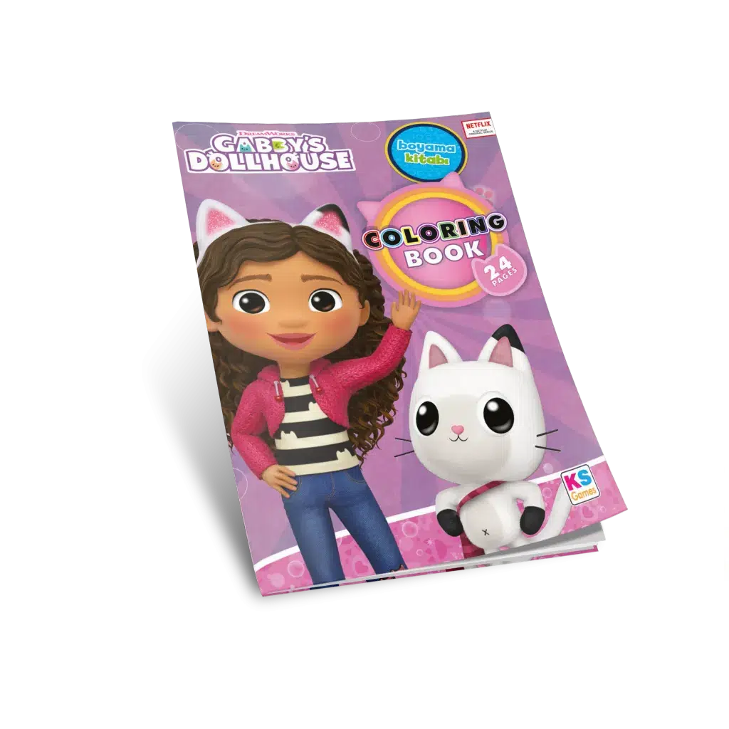 Gabby Dollhouse Boyama Kitabı