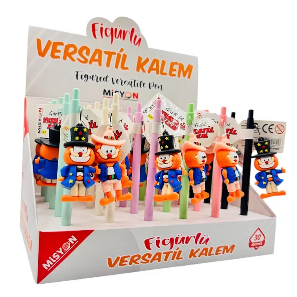 Garfield Figürlü Versatil Kalem 0.7 30 Lu