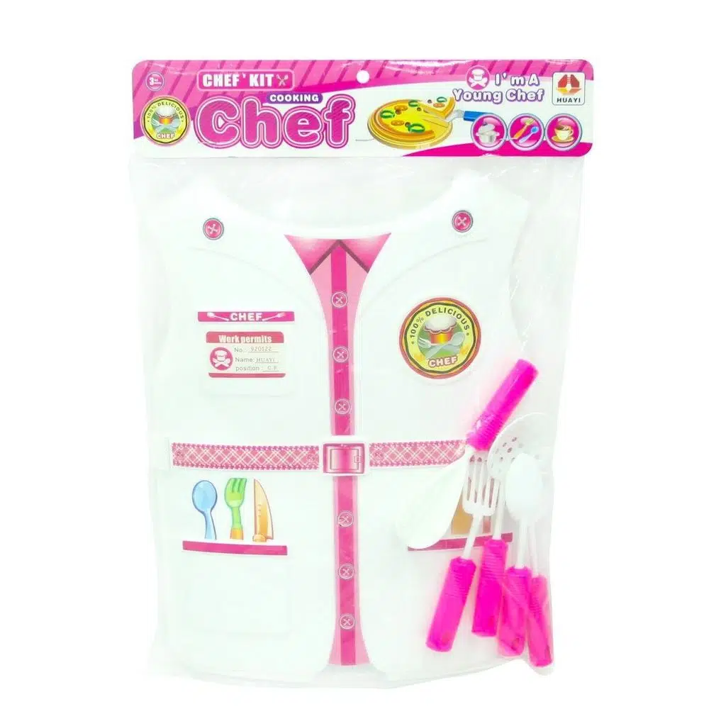 Kostümlü Kız Çocuk Aşçı Seti