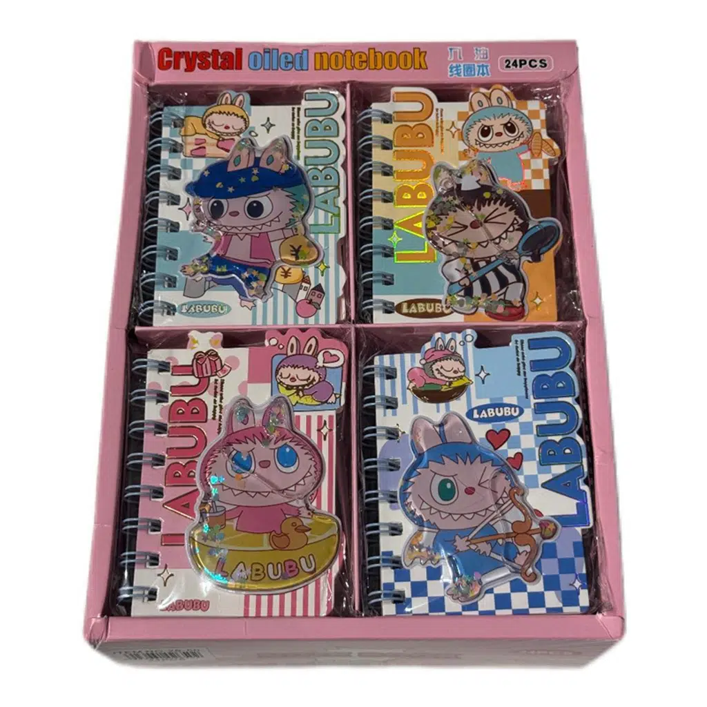 Labubu A-6 Ayraçlı Not Defteri 24 Lü