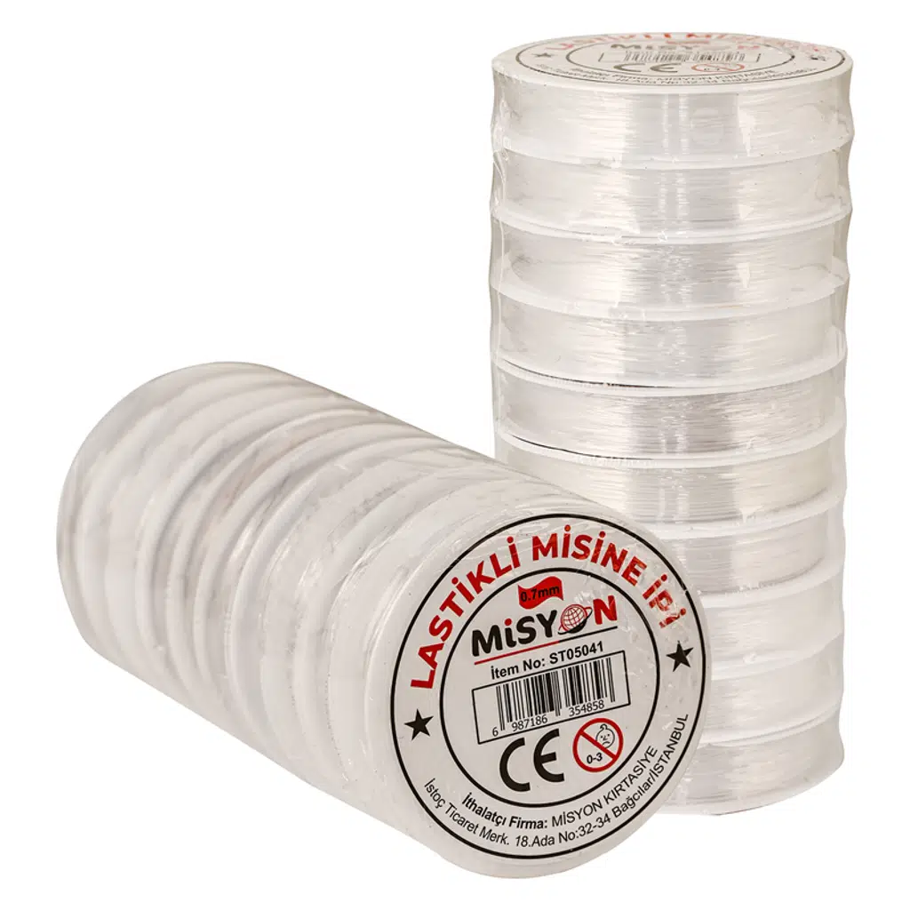 Lastikli Misine İpi 0.7 Mm 10 Lu