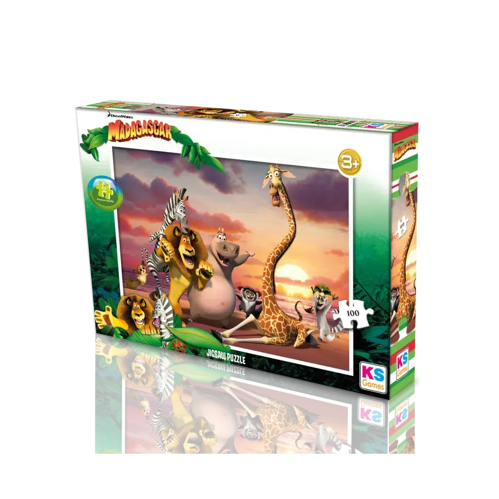 Madagascar 100 Parça Puzzle