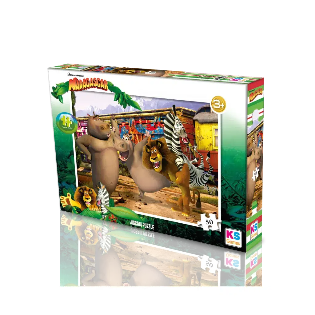 Madagascar 50 Parça Puzzle