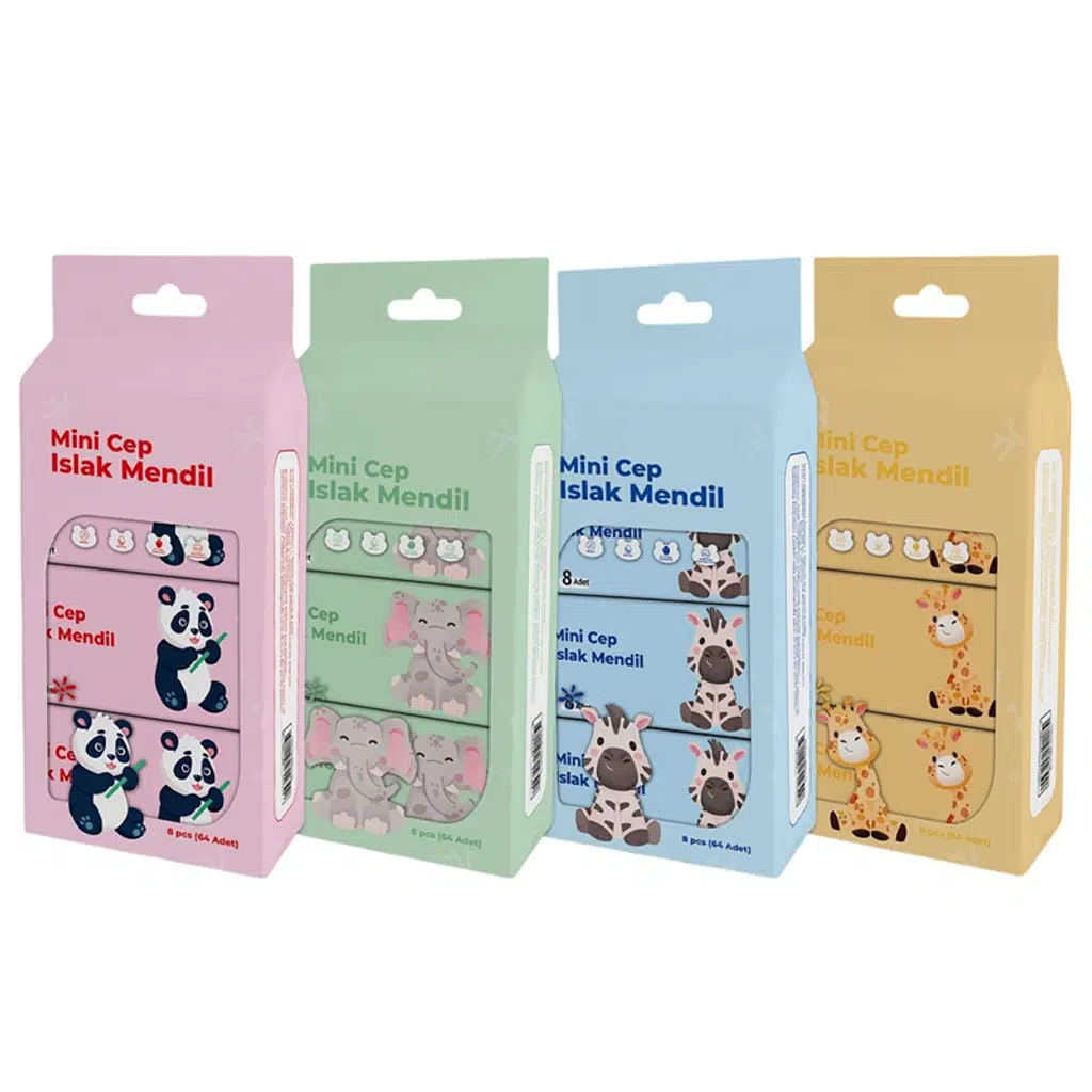 Mini Cep Islak Mendili 8 Li
