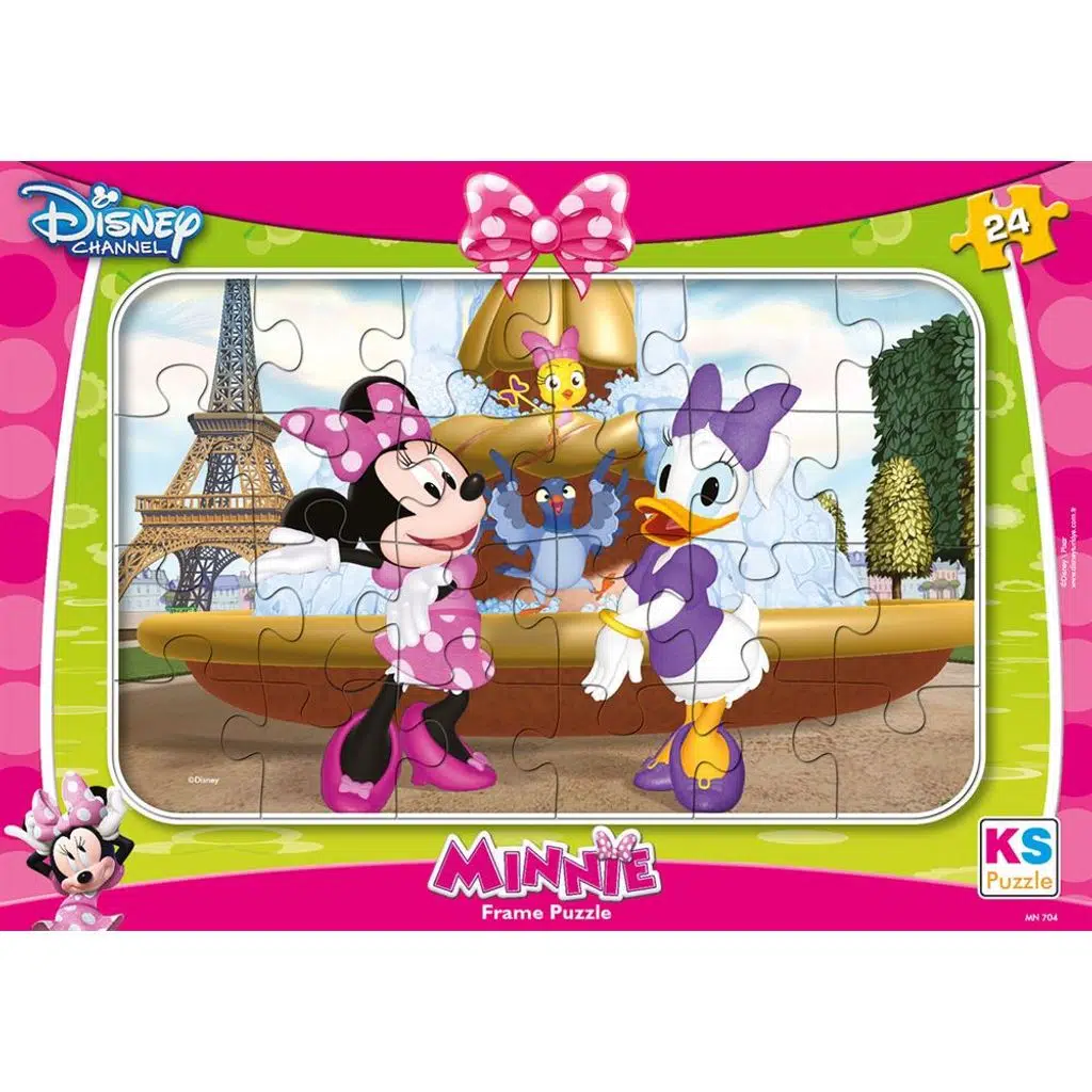 Minnie Mouse Frame Puzzle 24 Parça