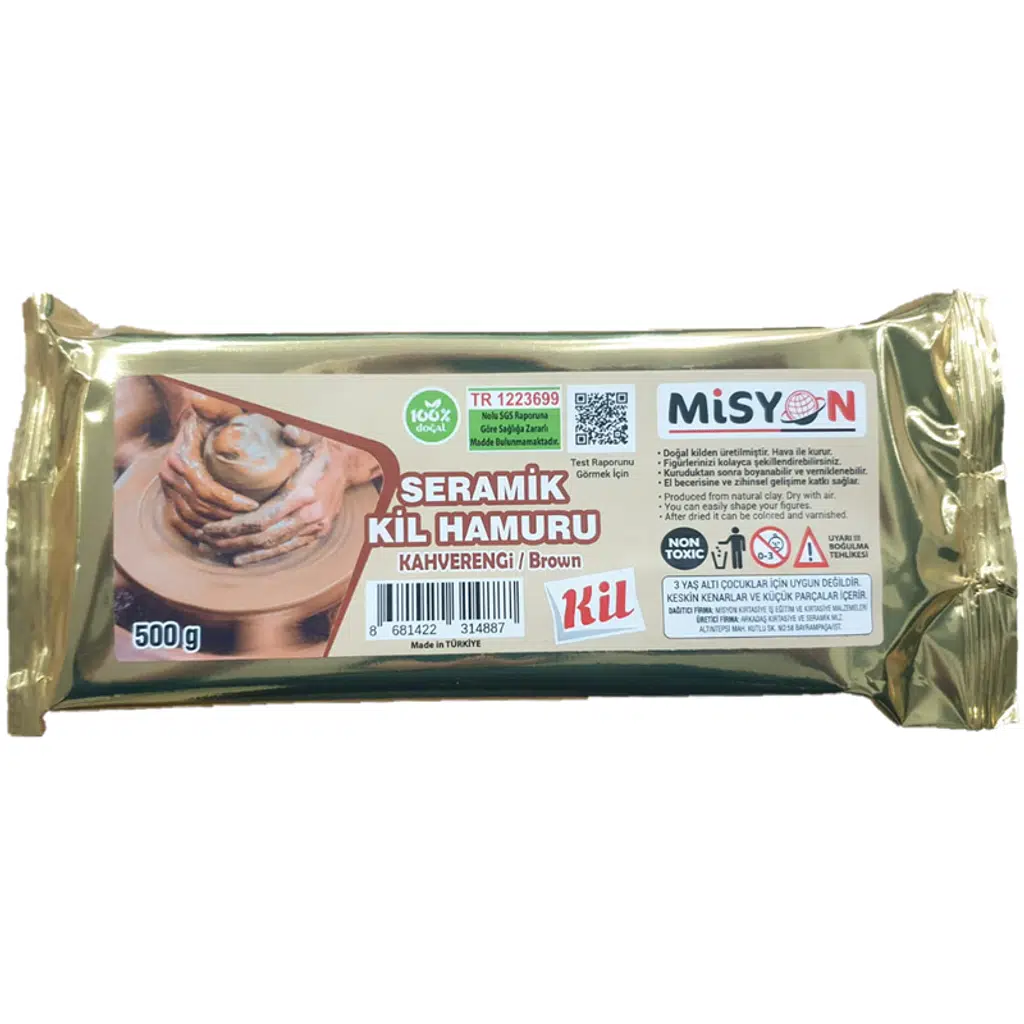 Seramik Hamuru 500 Gr. Kahverengi