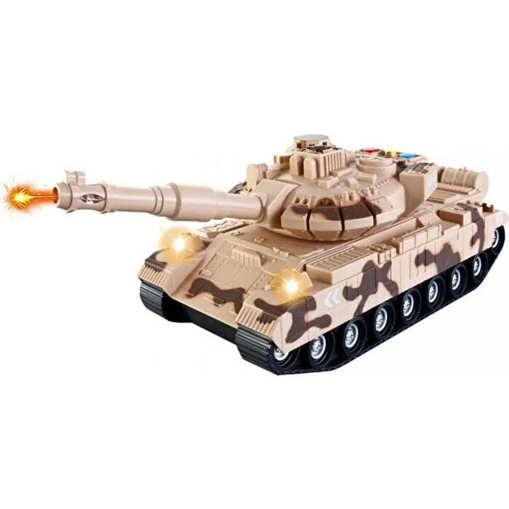 Sesli ve Işıklı Uzun Namlu Tank