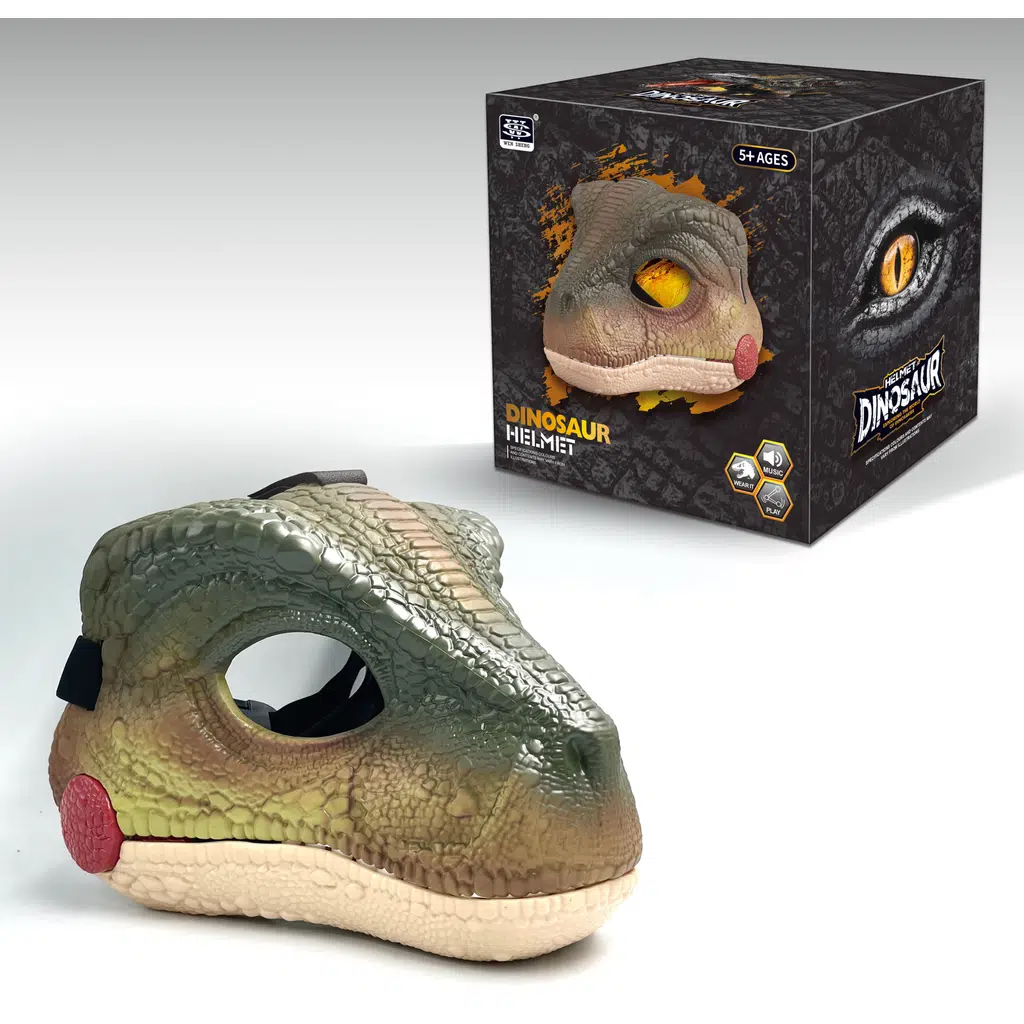 Sesli Velociraptor Maskesi