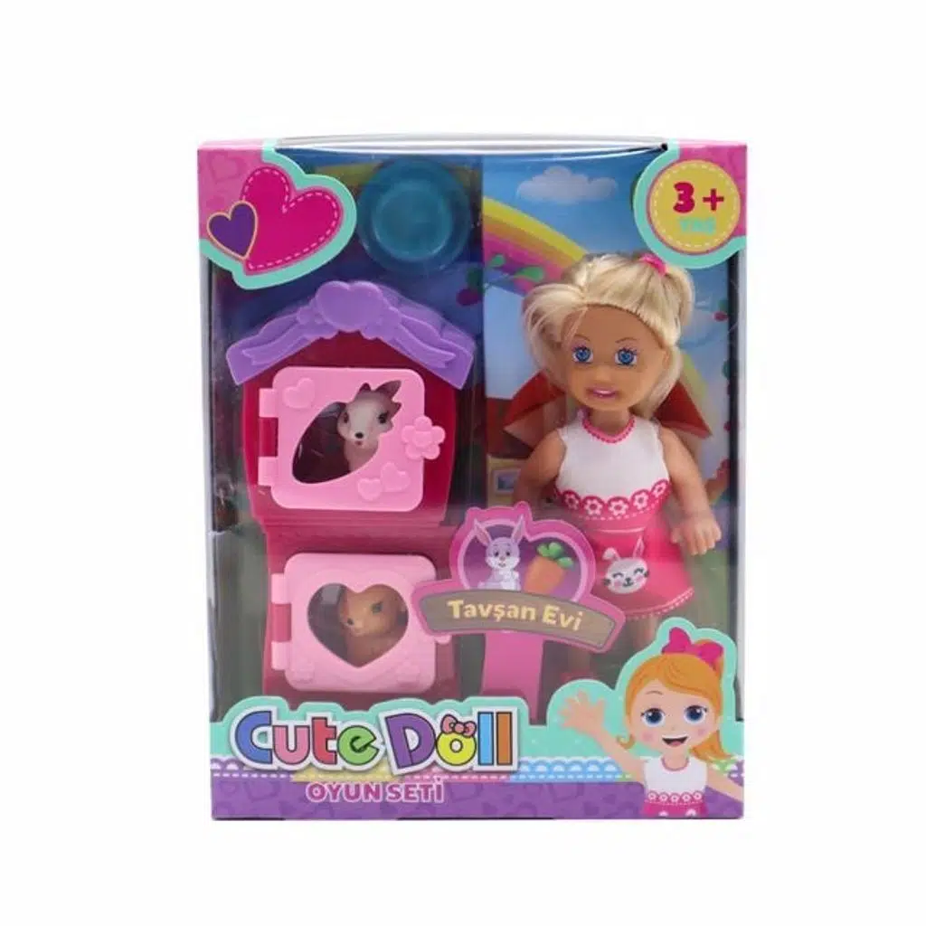 Sevimli Bebek 2li Evcil Hayvan Kulübesi