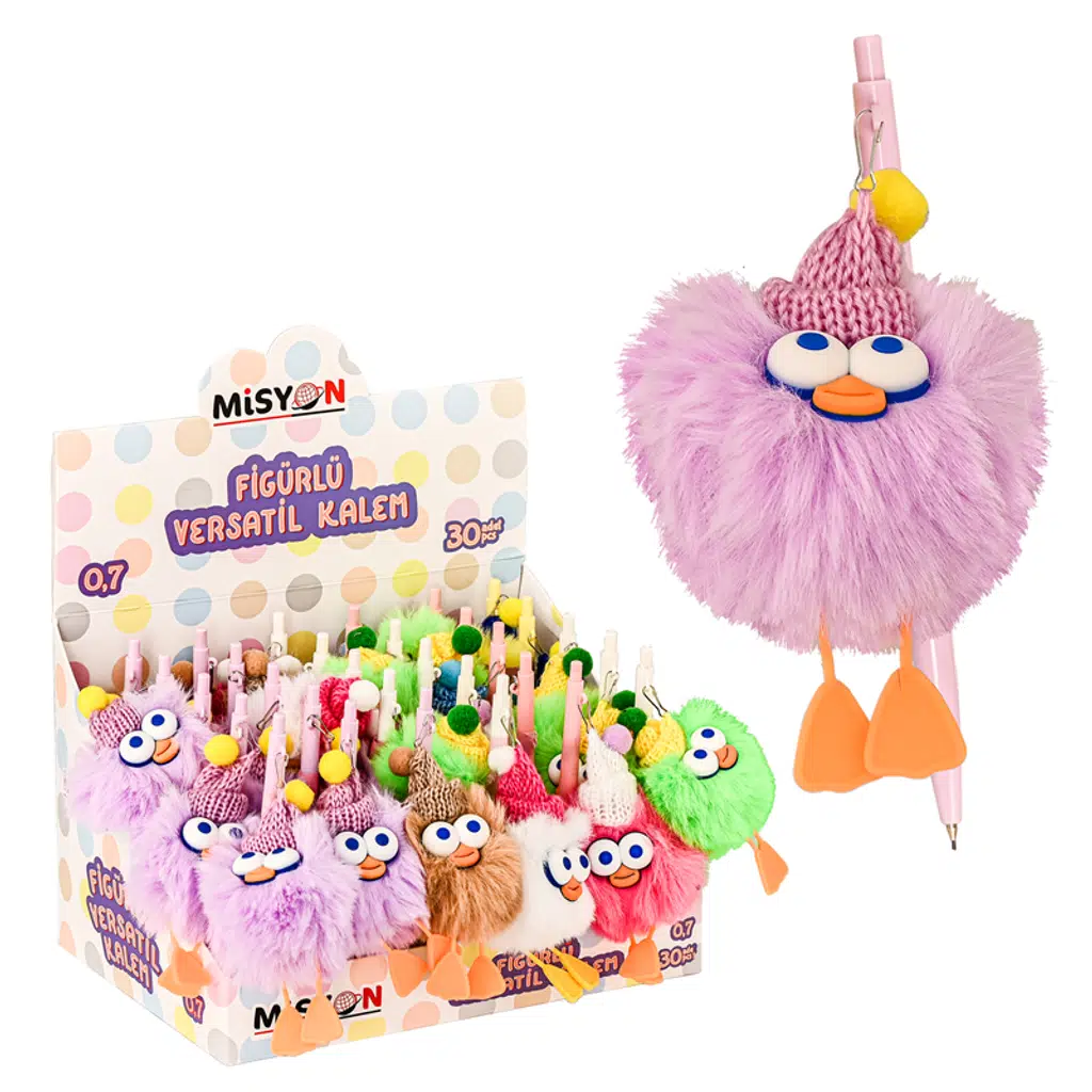 Sevimli Ördek Figürlü Versatil Kalem 0.7 30 Lu