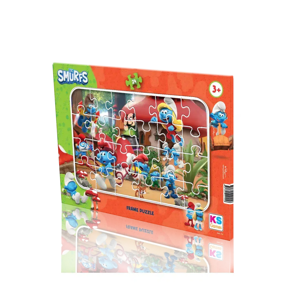 Şirinler Frame Puzzle 24 Parça-1