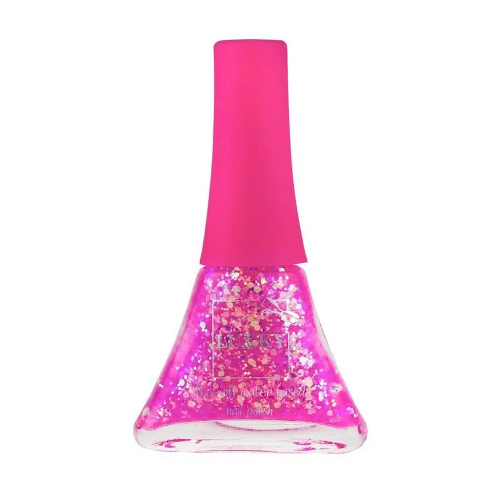 Soyulabilir Oje - Simli Parlak Pembe