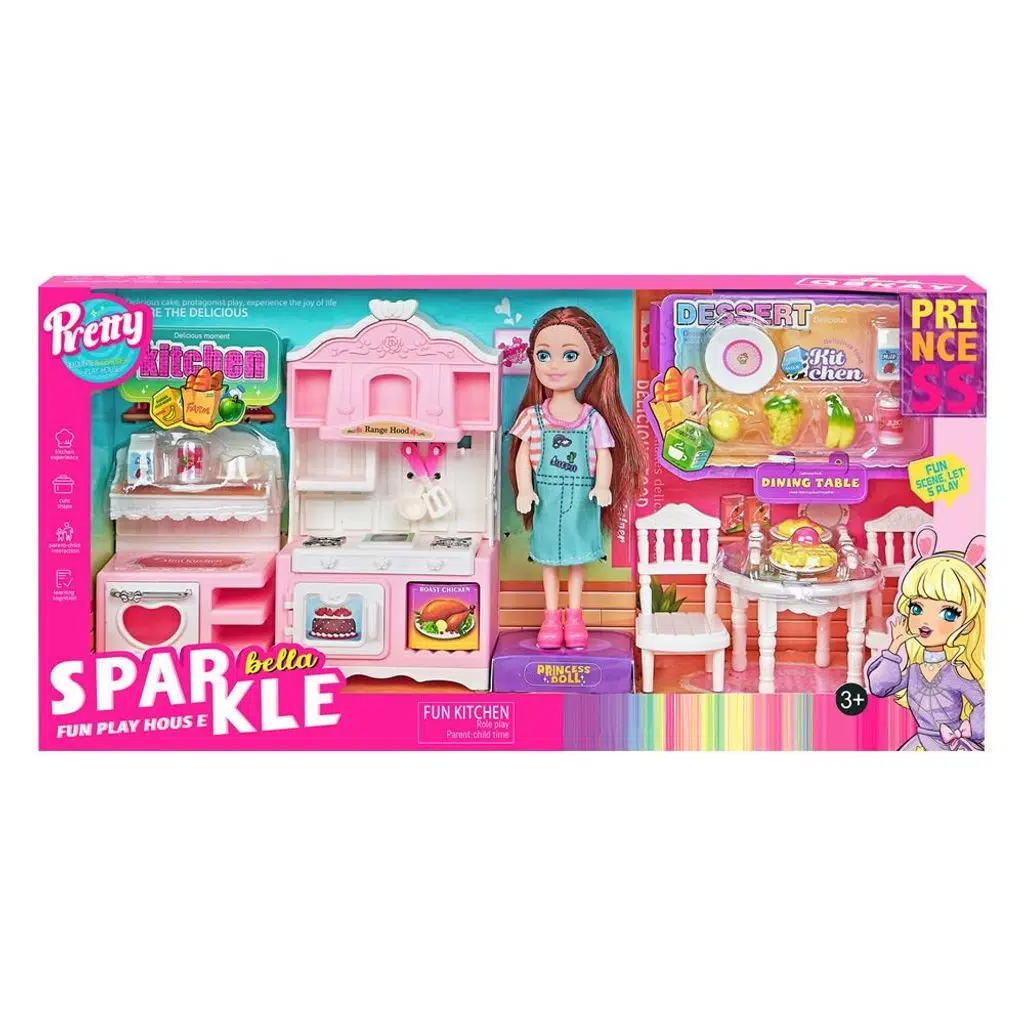 Sparkle Bella Princess Mutfak Seti