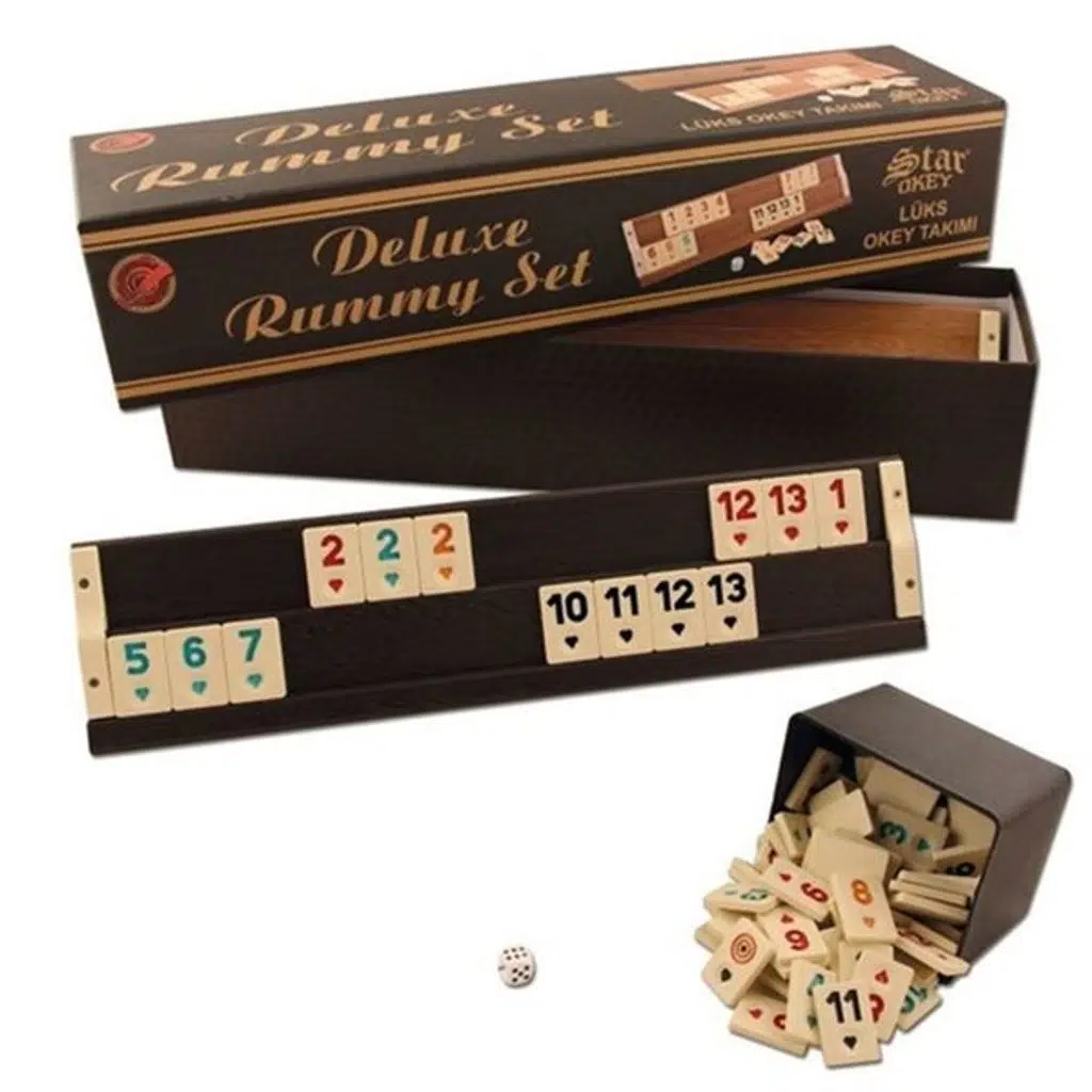 STAR DELUXE AHŞAP OKEY TAKIMI 1010792 KOYU RENK 