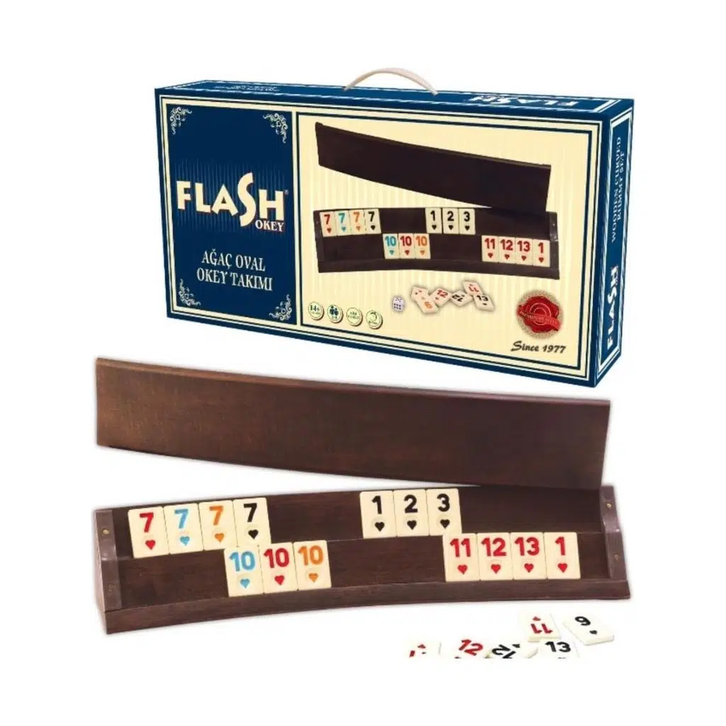 STAR FLASH AĞAÇ OVAL OKEY TAKIMI