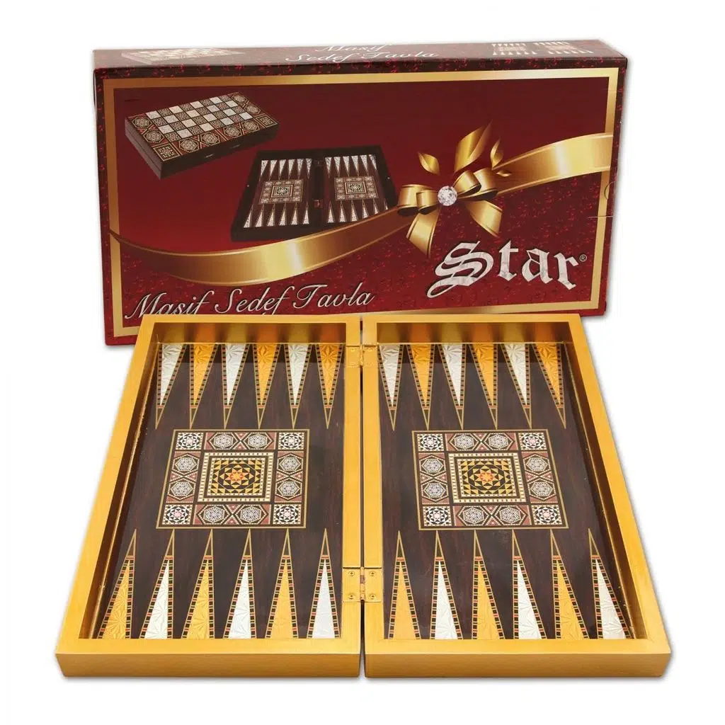 STAR MASİF GOLD SEDEF TAVLA 1021392 