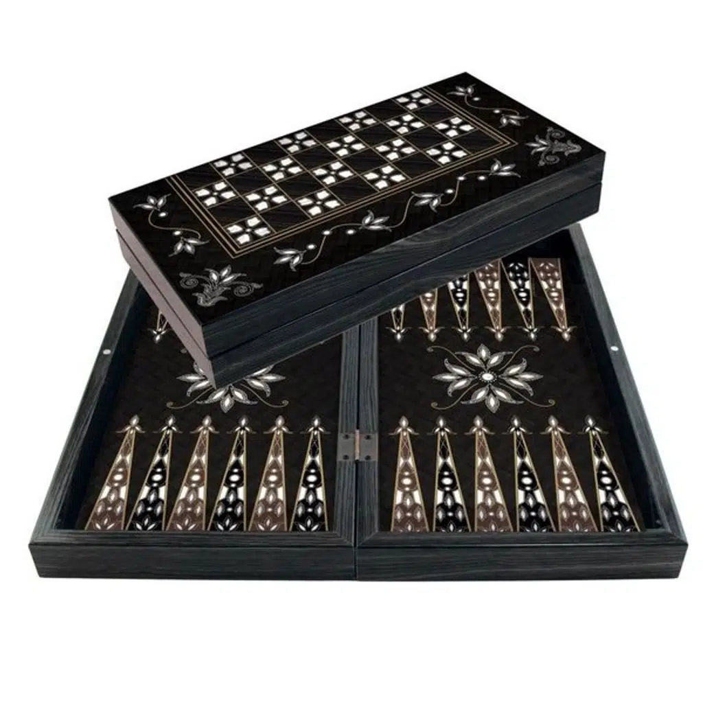 STAR PARLAK PROFİL LALE SEDEF TAVLA TAKIMI 1021811