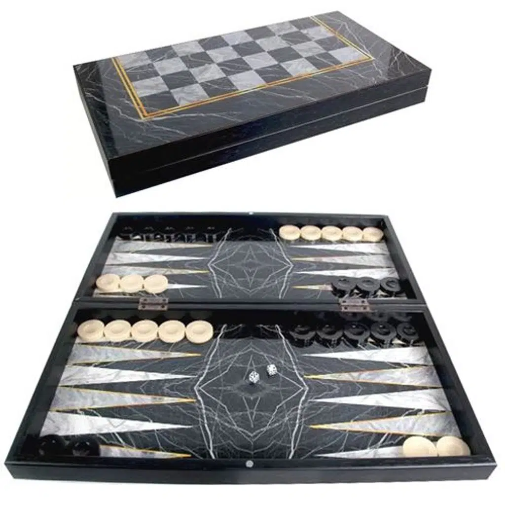 STAR PLATİN TAVLA MERMER