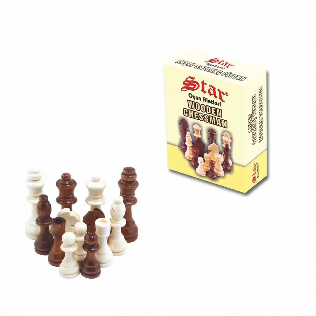 STAR SATRANÇ PİYONU AHŞAP NO 1 1050224 