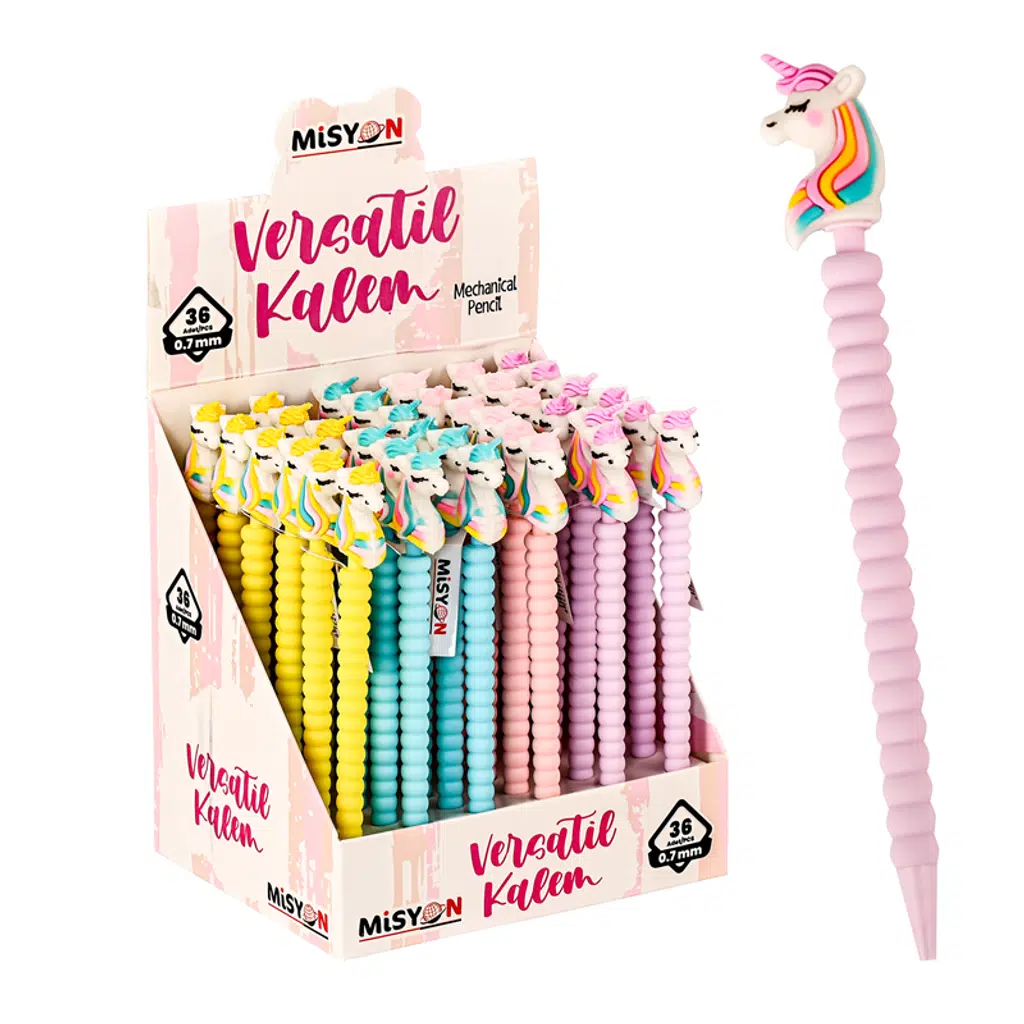Ünicorn Figürlü Versatil Kalem 0.7 36 Lı