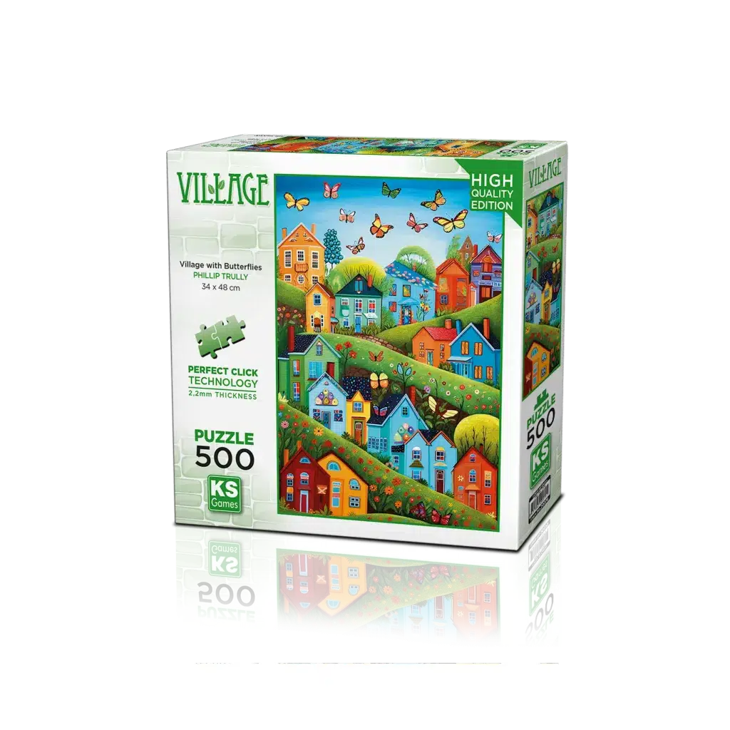 Village With Butterflies