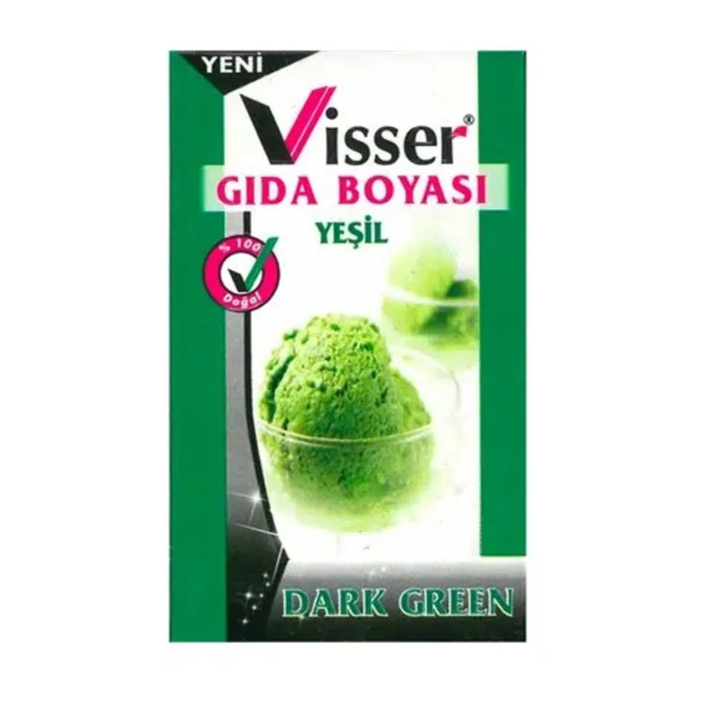Visser Toz Gıda Boyası Yeşil 12 Li